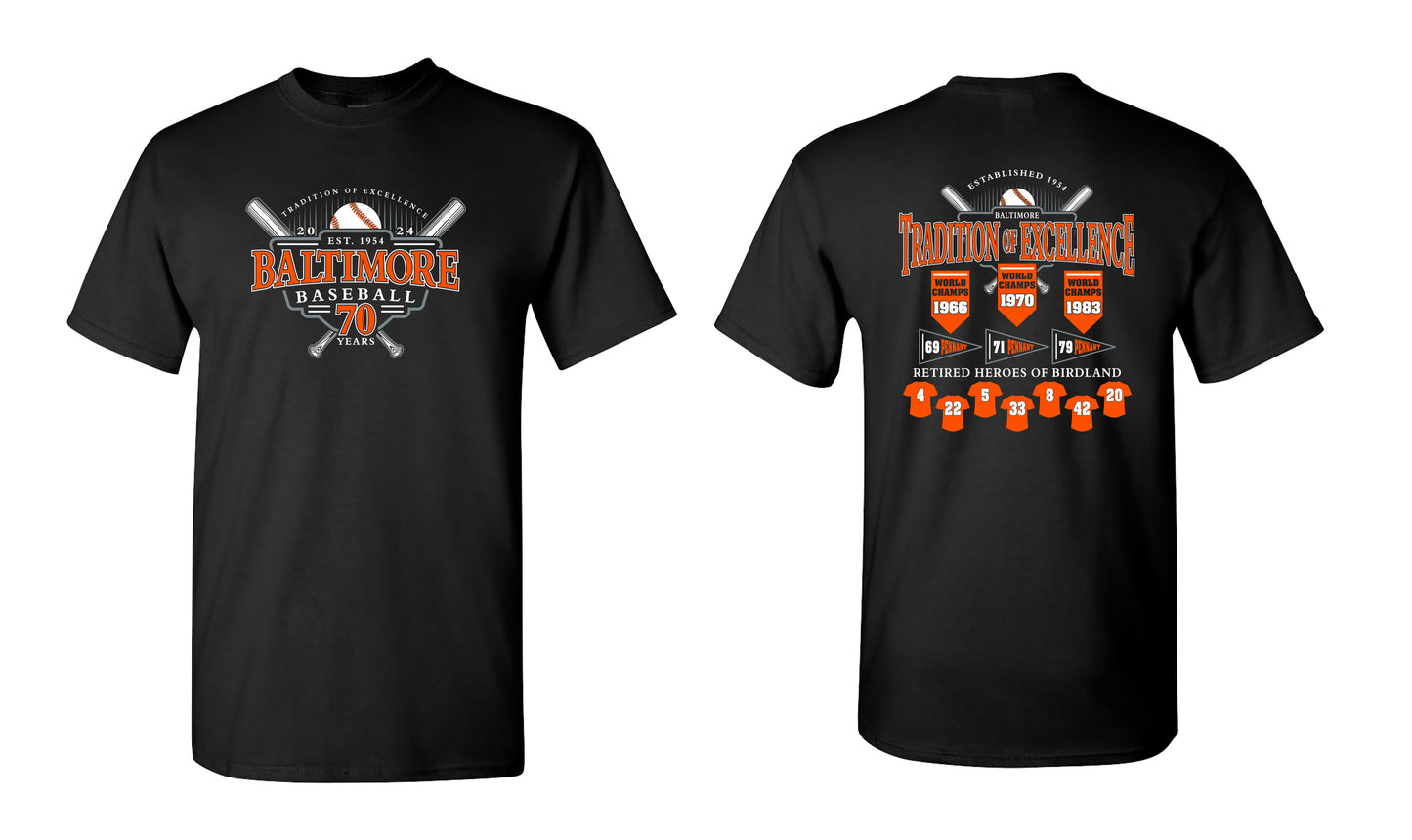 O's Tradition of Excellence 70th Anniversary Tee